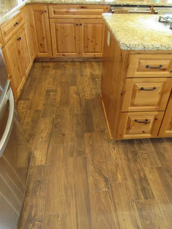Kitchen project by Barron's Flooring & Home in Ione, CA featuring Mannington Restorations laminate