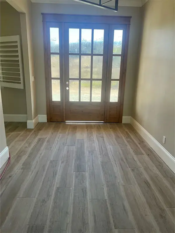 Living Space project by Barron's Flooring & Home in Jackson, CA featuring Surface Art Wood-look tile planks