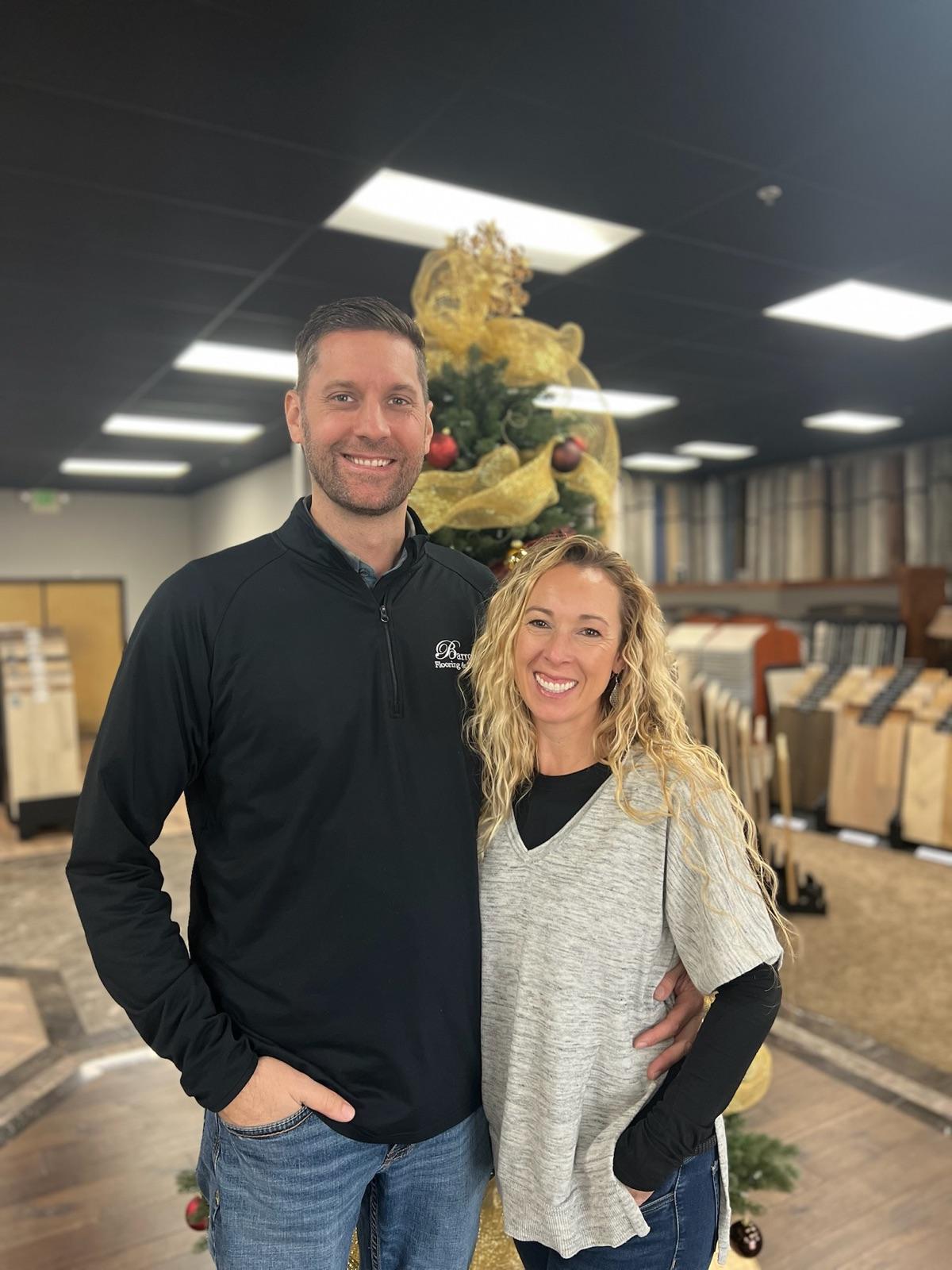 The owners of Barron's Flooring & Home